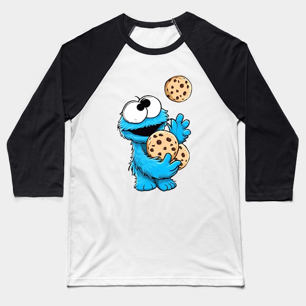 Cookieeesss!!! Baseball T-Shirt by Buff Geeks Art